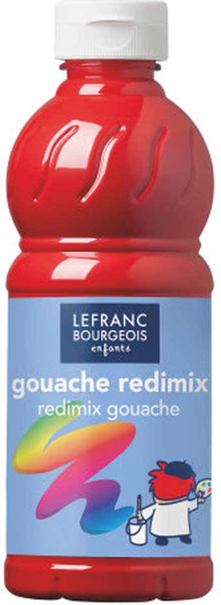 Lefranc bourgeois l b plakkaatverf redimix carmine red 500ml