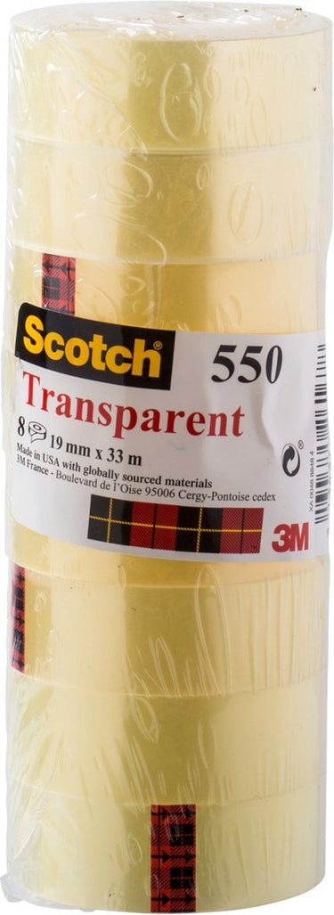 Scotch plakband transparant (19 x 33 mm) (8 stuks)
