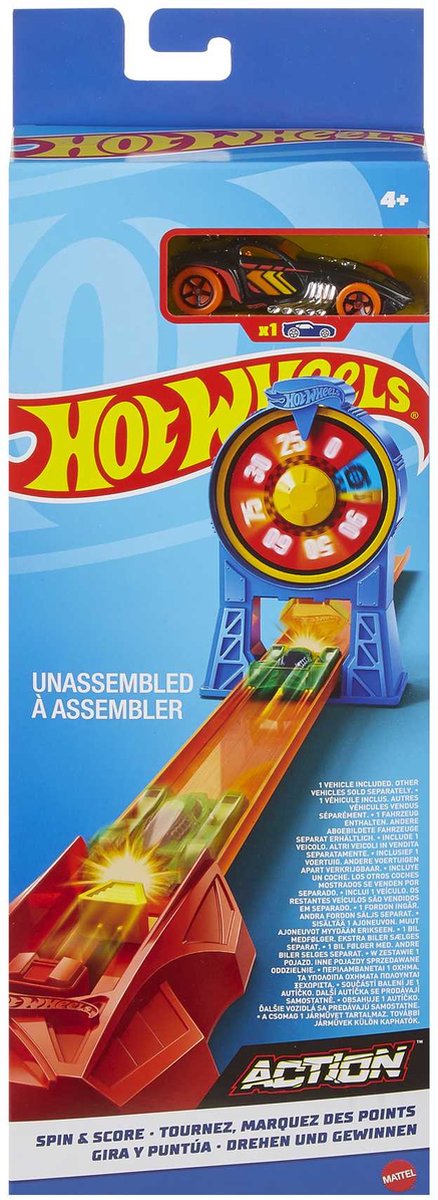 Hot wheels hdr81, speelvoertuigbaan, 4 jaar, kunststof, meerkleurig