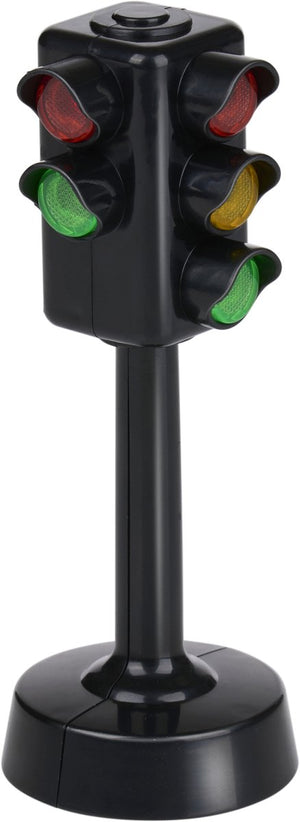 Eddy toys speelgoed verkeerslicht met geluid en licht - speelgoed stoplicht voor kinderen - verkeerslicht speelgoed met automatische wisseling - traffic light toy educatief - 12 cm