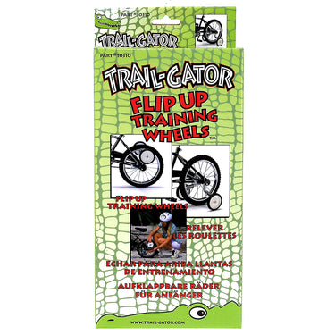 Trail-gator flip-up training wheels