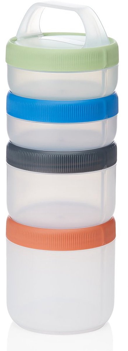 Human gear humangear - stax - large - clear spectrum - starter 4-pack - opbergdoos - stapelbaar