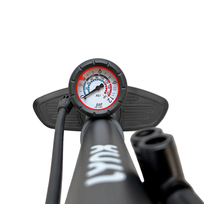 Chargez l'image dans la visionneuse de la galerie, Lynx fietspomp met manometer zwart
