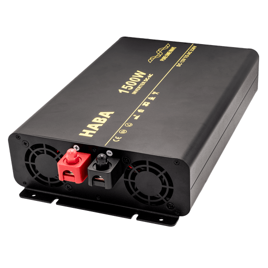 Pure sine wave omvormer camper en caravan - 1500w met ac-prioriteit