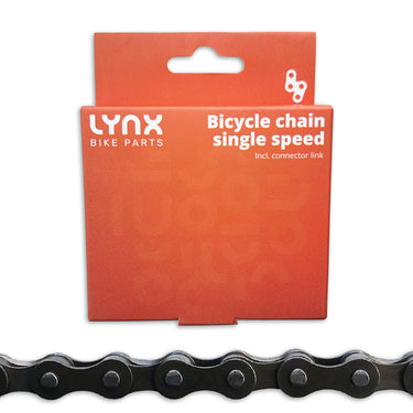 Lynx fietsketting - Standaard ketting, 112 schakels, 1 2 x 1 8, grijs