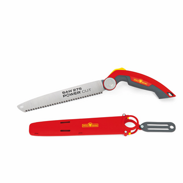 Wolf-garten handzaag power cut saw 275 - lengte mes 27.5 cm - japanse vertanding - vervangbaar zaagblad - beschermkoker met riemclip - ergonomische handgreep