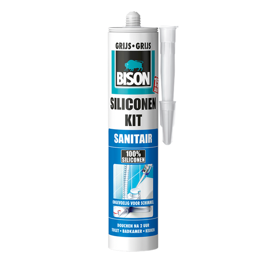 Bison 1029749 - b sil.kit 310ml manh.grijs | 3 stuks