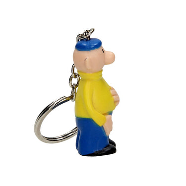 Buurman buurman sleutelhanger geel, 10cm