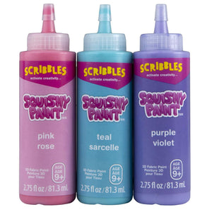 Scribbles • squishy 3d textielverf 81,3ml unicorn 3stuks