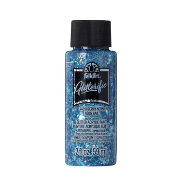 Folkart • glitterific acrylic paint neon berry 59ml