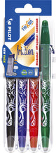 Balpen pilot set2go frixion kleurenassortiment