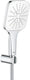 Grohe rainshower smartactive cube 130 badset - 3 straalsoorten - chroom moon white - 26589ls0