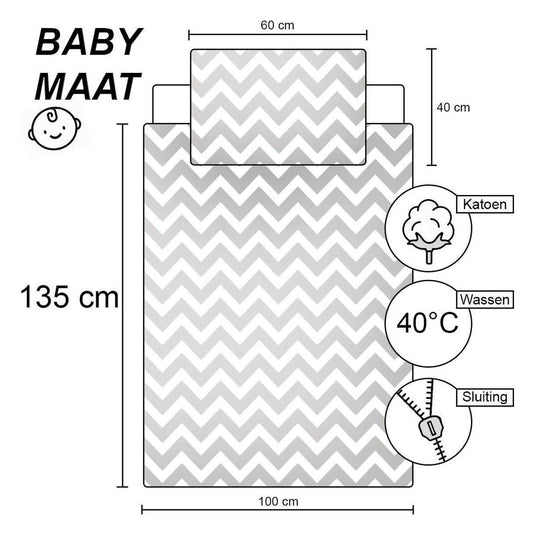 Dekbedovertrek bing, 100x135cm