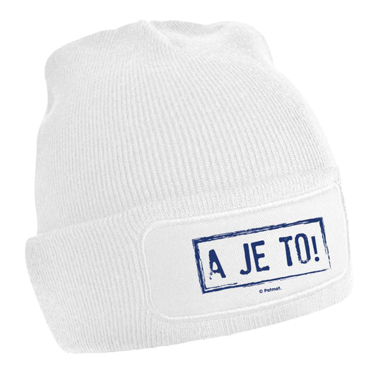 Buurman en buurman muts - stempel wit