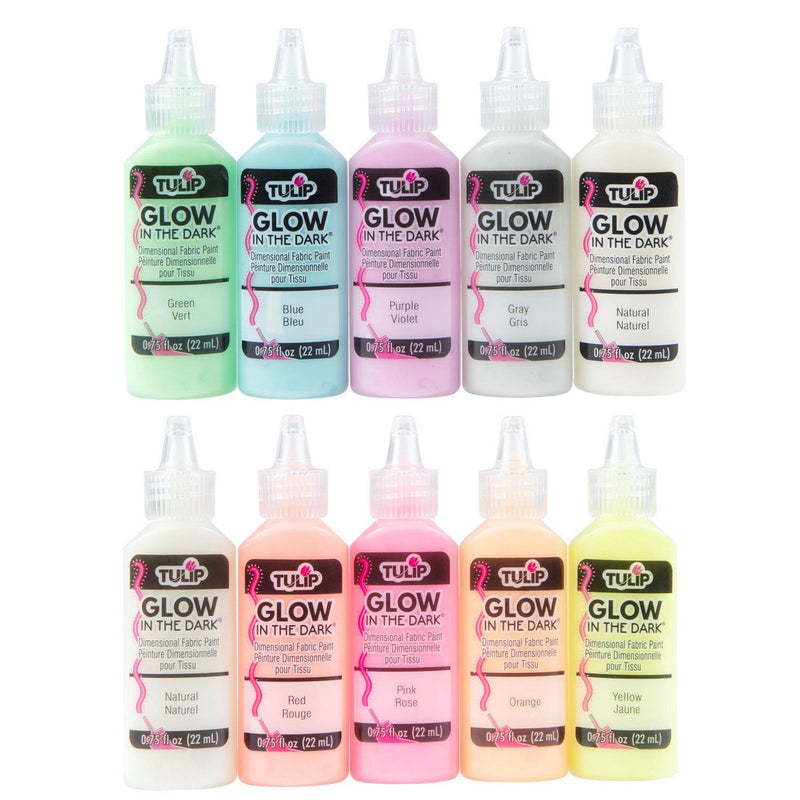 Load image into Gallery viewer, Tulip • 3d textielverf 22ml glow in the dark 10st.
