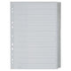 Tabbladen leitz grijs blanco a4 polypropyleen