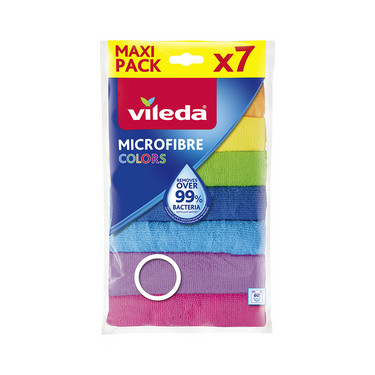 Vileda doekjes voor alle doeleinden microvezel kleuren multipack, 7 stuks