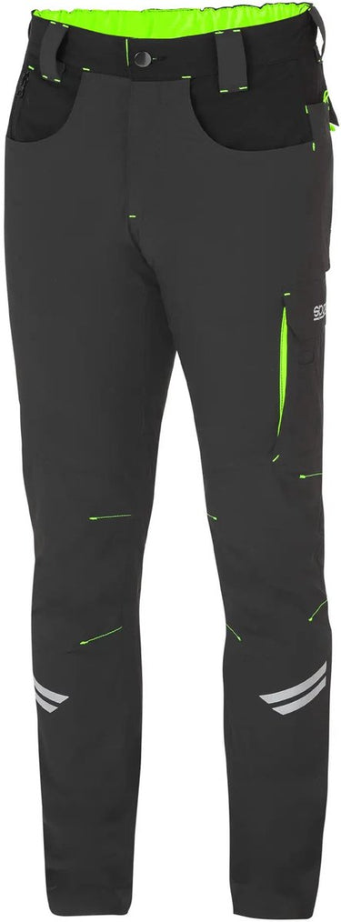 Sparco werkbroek tech light kansas - zwart — groen
