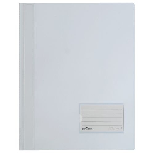 Snelhechters durable 2680 durexfolie kunststof a4 wit binnentas etiketvenster