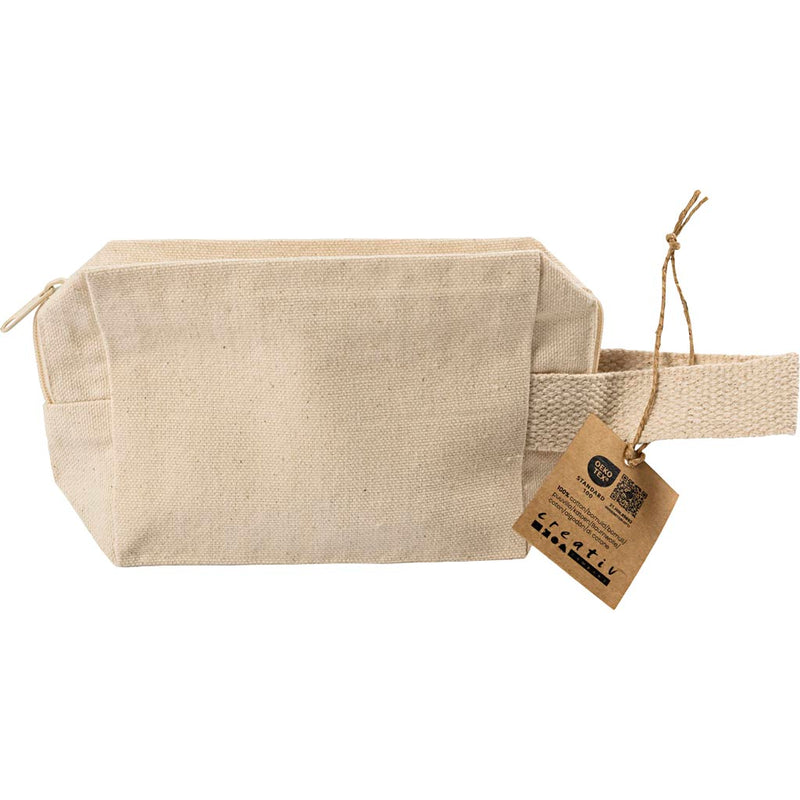 Afbeelding laden in galerijviewer, Creativ company https: www.cchobby.nl make-uptas-h-10-cm-d-5-cm-b-14-cm-licht-naturel-1-stuk

