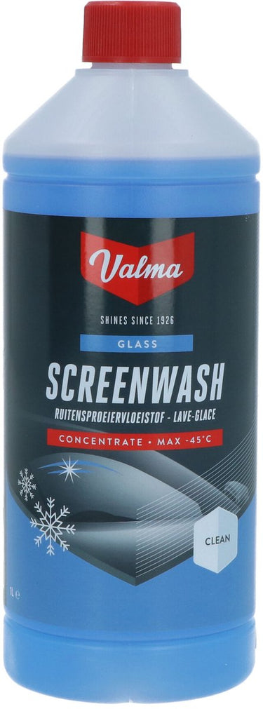 Valma ruitensproeiervloeistof - antivries - concentraat - beschermd tot -45°c - 100% vrij van methanol - 1 liter