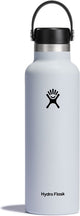Hydro flask standard mouth flex cap drinkfles (621 ml) - wit