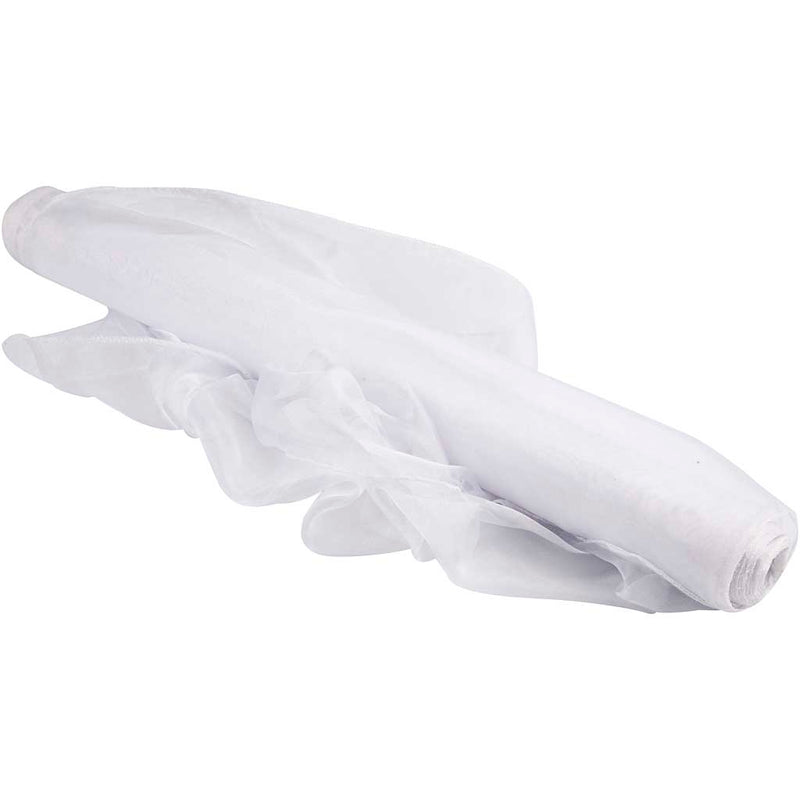 Load image into Gallery viewer, Creativ company https: www.cchobby.nl organza-stof-b-50-cm-wit-10-m-1-rol
