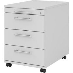 Bach mobiel ladeblok 3 lades 42,8 x 56 x 59 cm lichtgrijs centrale vergrendeling