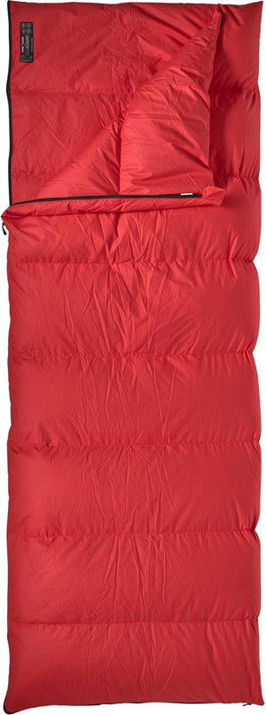 Lowland outdoor donzen slaapzak - companion economy - 210x80 cm - rood