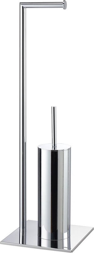 Sealskin tube - toiletbutler - toiletborstel met houder siliconen - vrijstaand - chroom