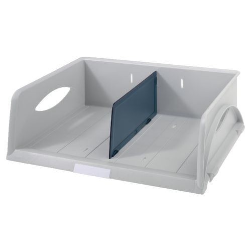 Leitz brievenbak sorty standaard 5230 grijs staand +1 schot