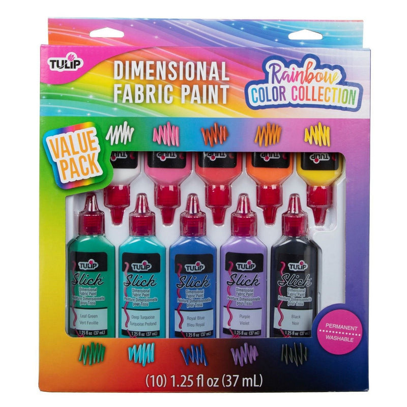 Load image into Gallery viewer, Tulip • 3d textielverf 37ml rainbow color collection 10st.
