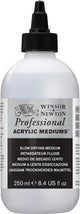Winsor newton 3040932 professional acrylic slow drying medium 250 ml – acrylmedium, verlengde verwerkingstijd vloeiende kleurverlopen