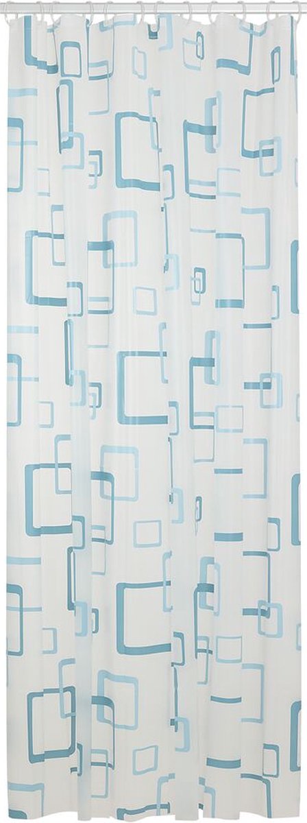 Sealskin retro douchegordijn 180x200 cm - peva - blauw