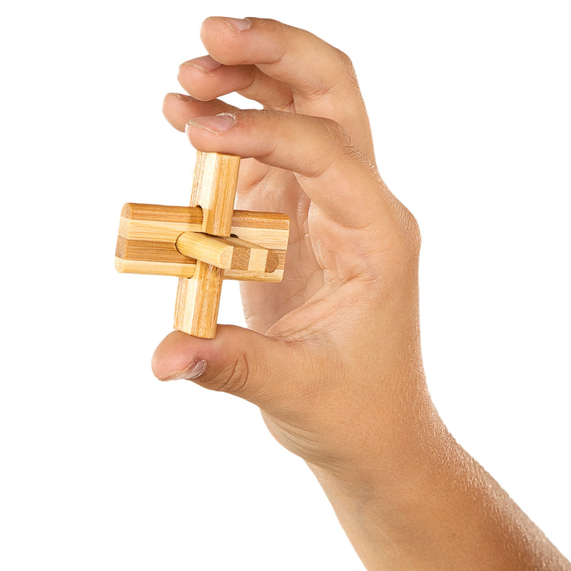 Load image into Gallery viewer, Eureka 3d bamboo breinpuzzel doublecross **
