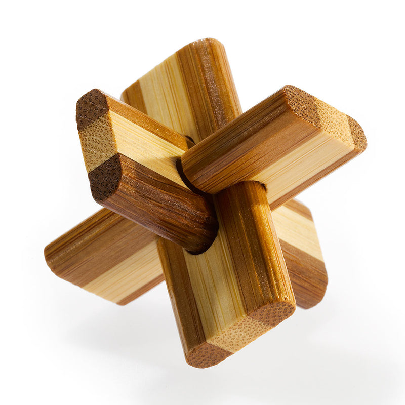 Load image into Gallery viewer, Eureka 3d bamboo breinpuzzel doublecross **
