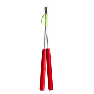 Eureka aluminium diabolo stokken - rood