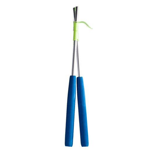 Eureka aluminium diabolo stokken - blauw