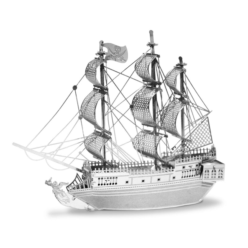 Afbeelding laden in galerijviewer, Eureka metal earth pirate ship black pearl zilver editie
