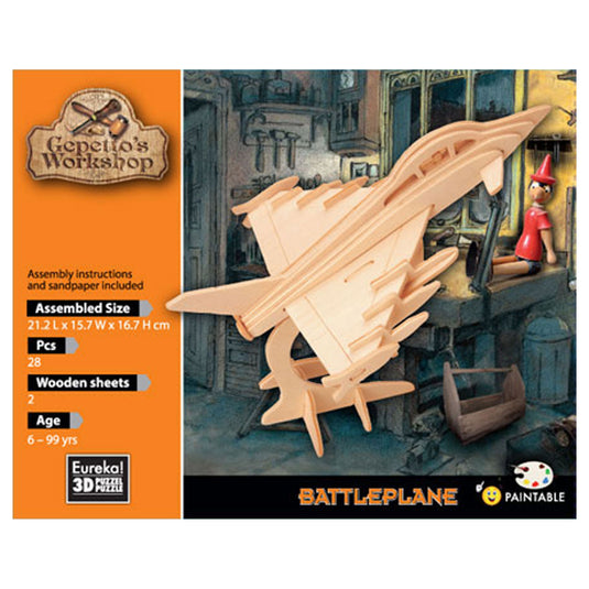 Eureka gepetto's workshop houten bouwpakket 3d - straaljager