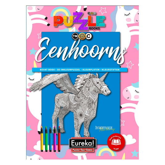 Eureka 3D Puzzel Books Eenhoorns