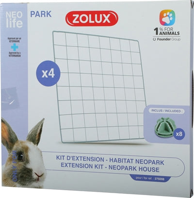 Load image into Gallery viewer, Zolux neolife neopark konijn uitbereidingsset gaaspanelen
