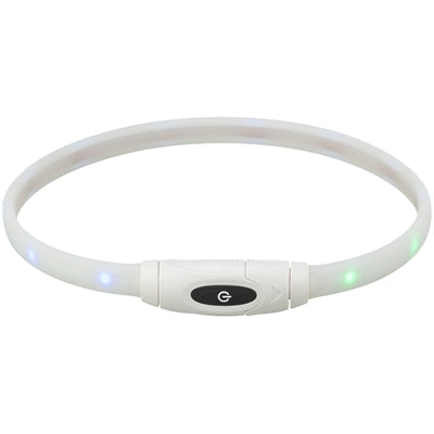 Load image into Gallery viewer, Trixie lichtgevende halsband hond usb siliconen oplaadbaar meerkleurig
