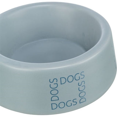 Load image into Gallery viewer, Trixie voerbak drinkbak hond dogs keramiek grijsblauw
