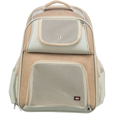 Afbeelding laden in galerijviewer, Trixie hondentas rugtas willow beige bruin
