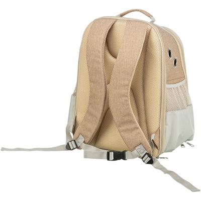 Afbeelding laden in galerijviewer, Trixie hondentas rugtas willow beige bruin
