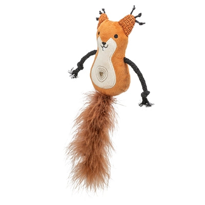 Load image into Gallery viewer, Trixie eekhoorn pluche met veerstaart met catnip
