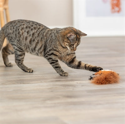 Load image into Gallery viewer, Trixie eekhoorn pluche met veerstaart met catnip
