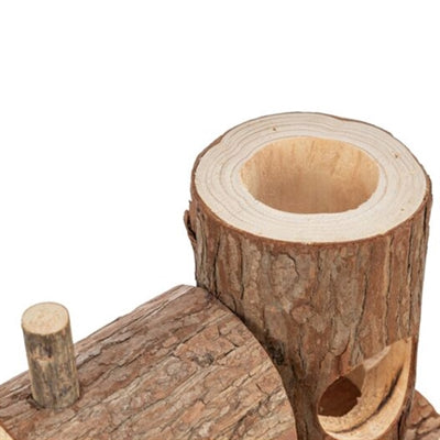 Load image into Gallery viewer, Trixie trein levin voor muizen schorshout
