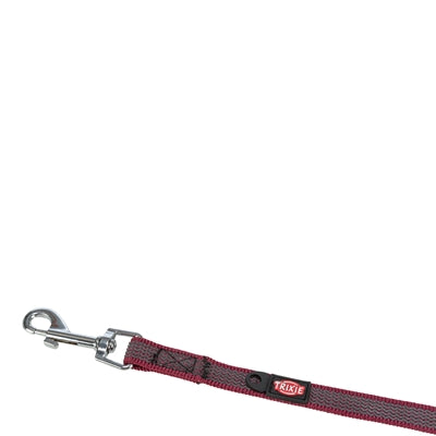 Afbeelding laden in galerijviewer, Trixie hondenriem sleeplijn met rubber anti slip sangria rood
